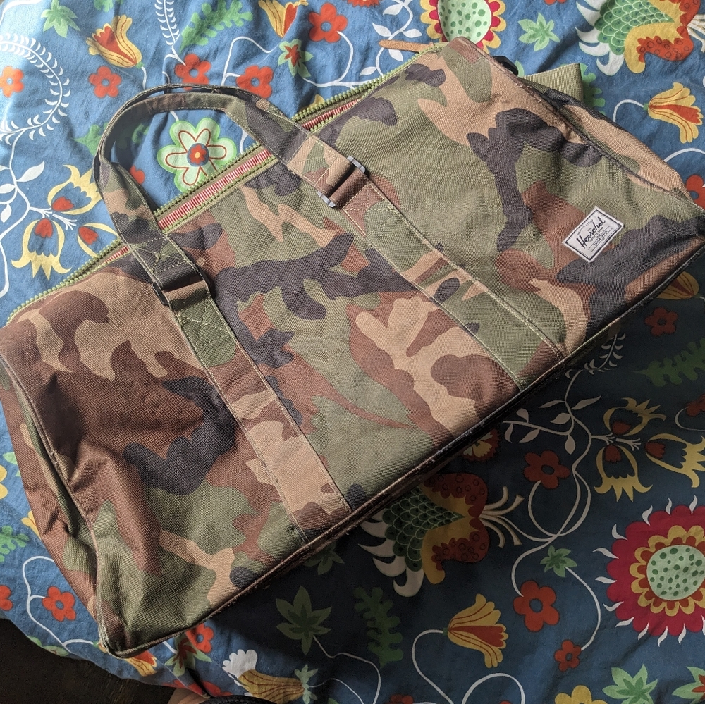 Herschel Supply Company Green and Brown Duffel Bag